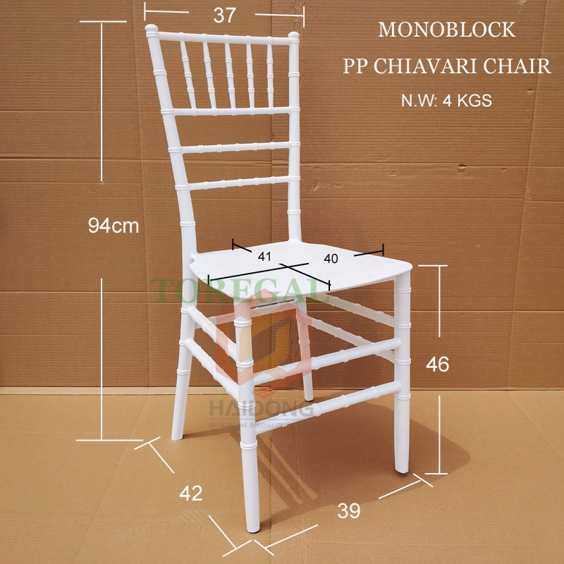 Wholesale/Supplier PP Resin Sillas Chiavari Tiffany Monobloc Chair