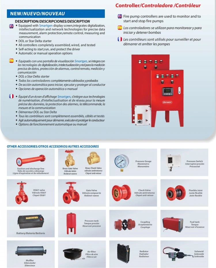 Hot-Selling Electric Vertical Fire Fighting Pump Controller with CE