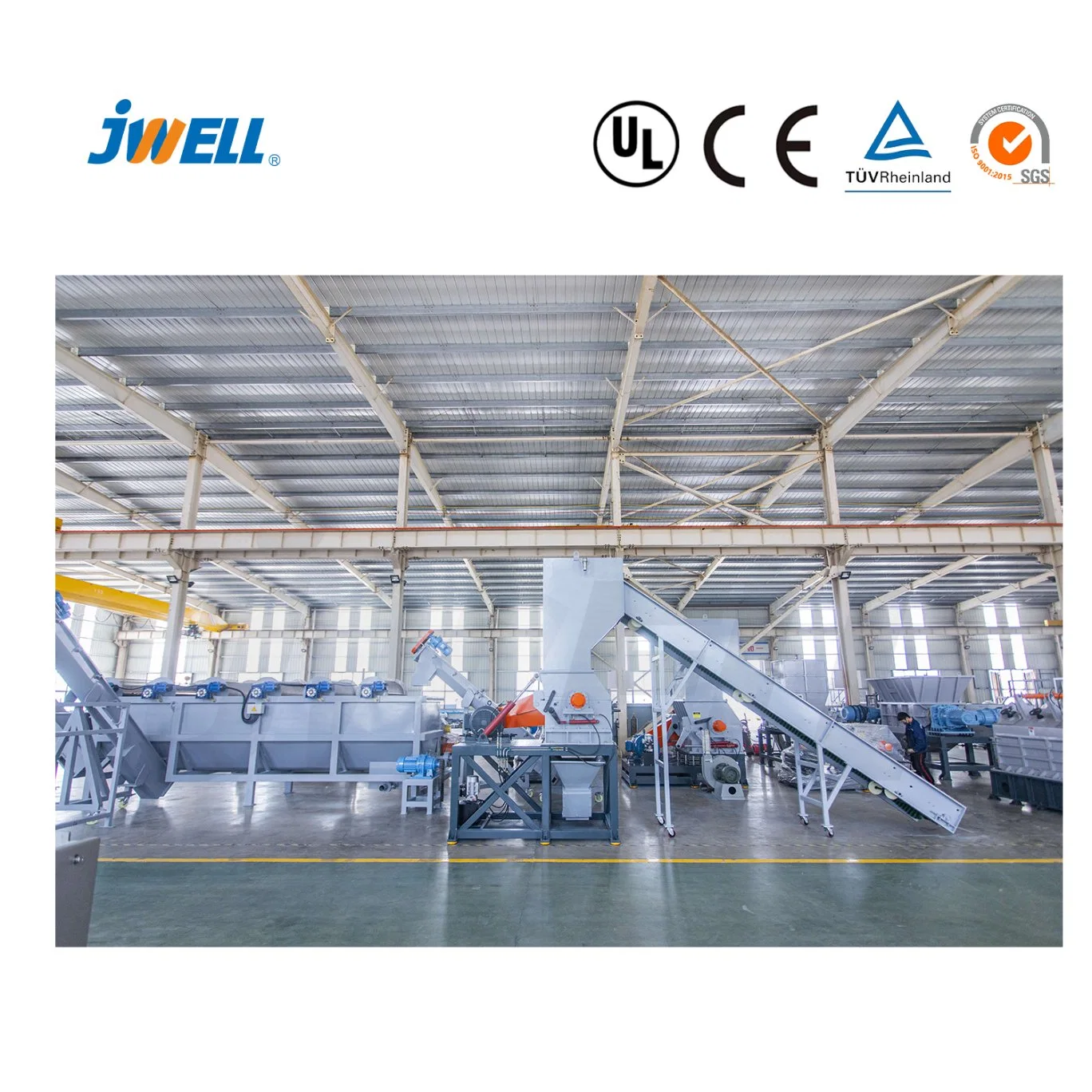 Recycling Crushing Washing Drying Granulation/Pelletizing Production Line