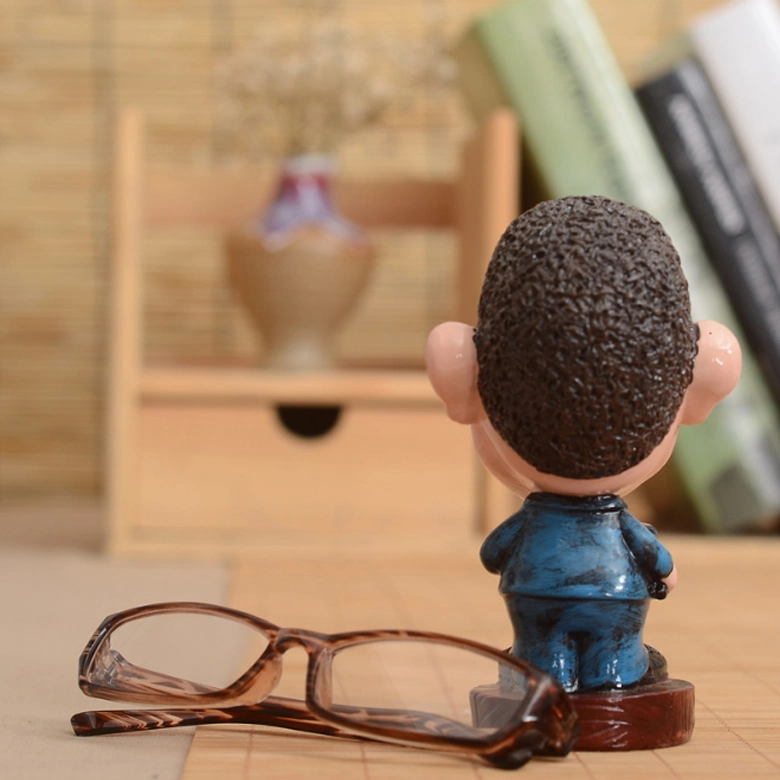 Spectacle Holder Resin Eyeglasses Stand Display Rack Elderly Man Design for Home Office Decor