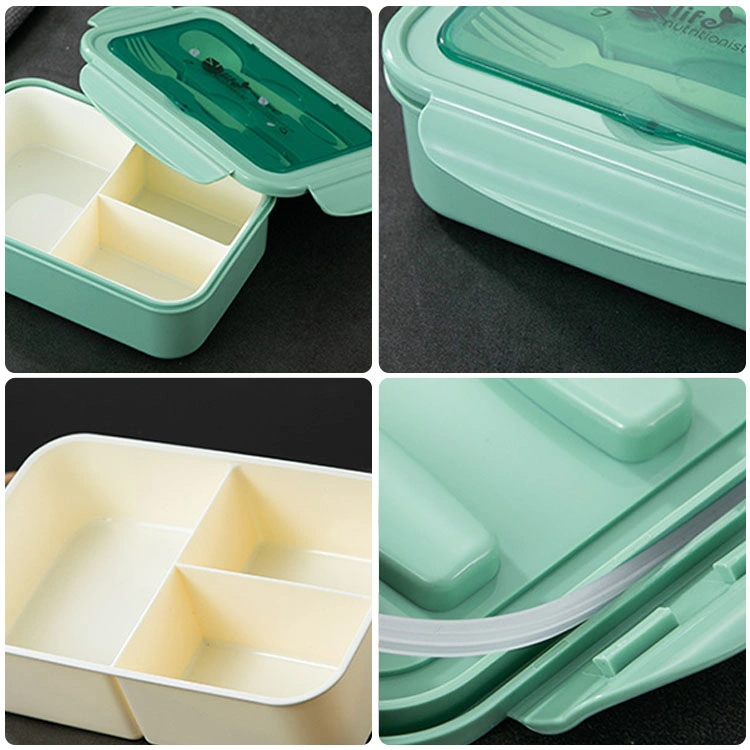 Küchengeräte PP mit Besteck kann wiederverwendbar Kunststoff Mittagessen Box Bento