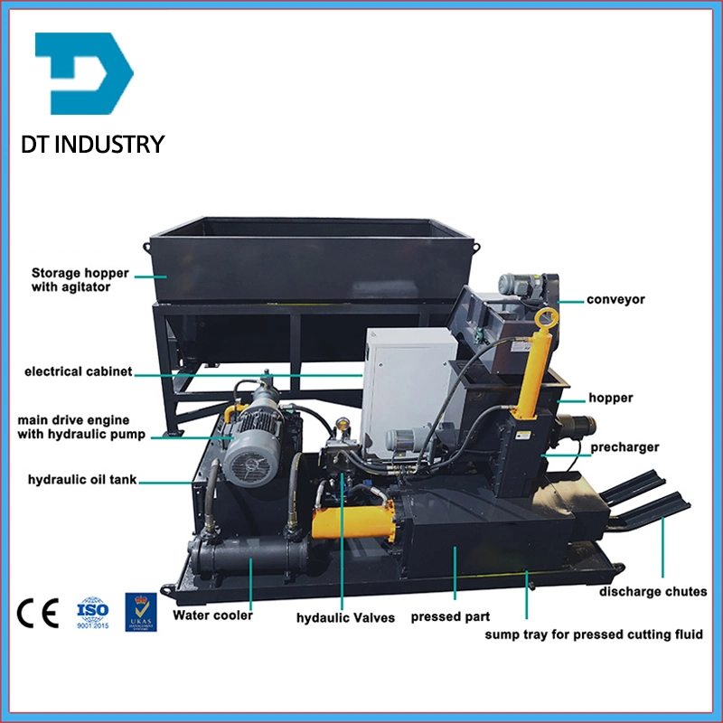 Wbj-1000 Double-Briquettes Briquetting Machine/ Metal Scraps Recycling Equipment