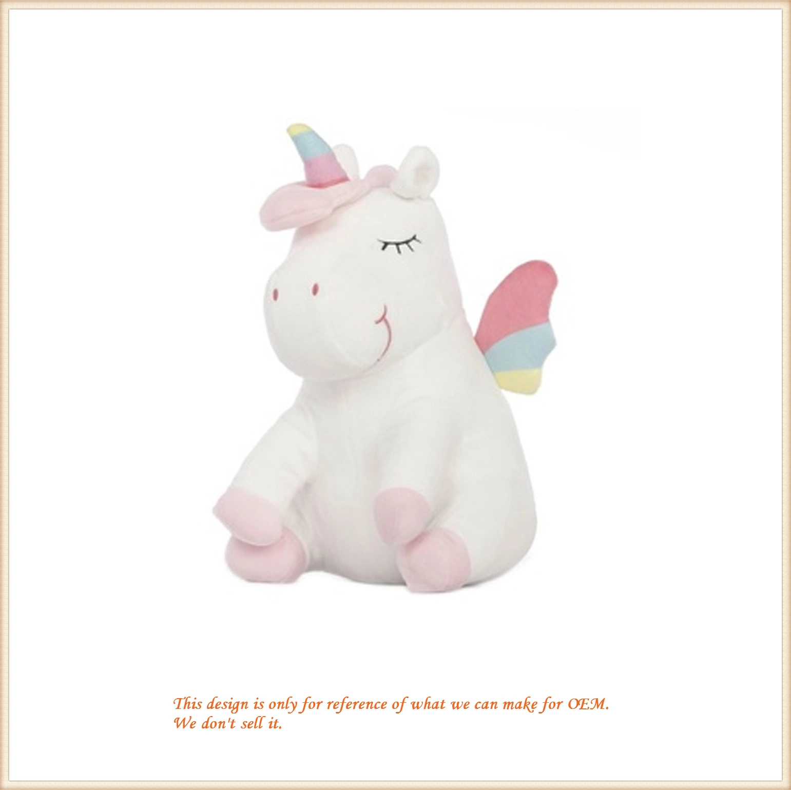 Lindo Peluche Peluches Rainbow Unicorn con LED parpadeante