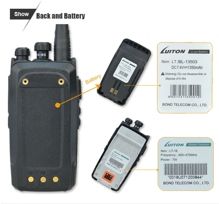 China Radio Communication Lt-16 Professional Two Way Radio