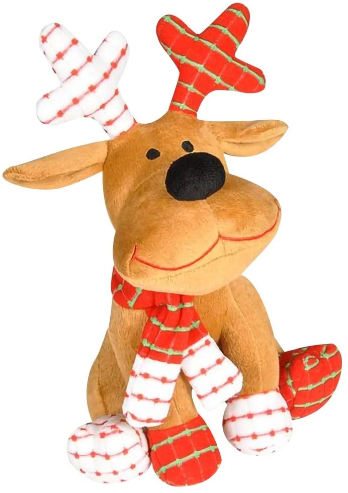 Christmas Festival Promotional Stuffed Soft Plush Reindeer Soft Toy Children Toys OEM ODM Decoration Factory Manufacturer BSCI Sedex ISO9001