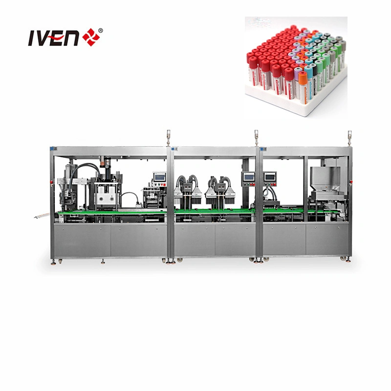 Vacuum Blood Collection Tube Filling Capping Sealing Assembly Machine /Medical Equipment