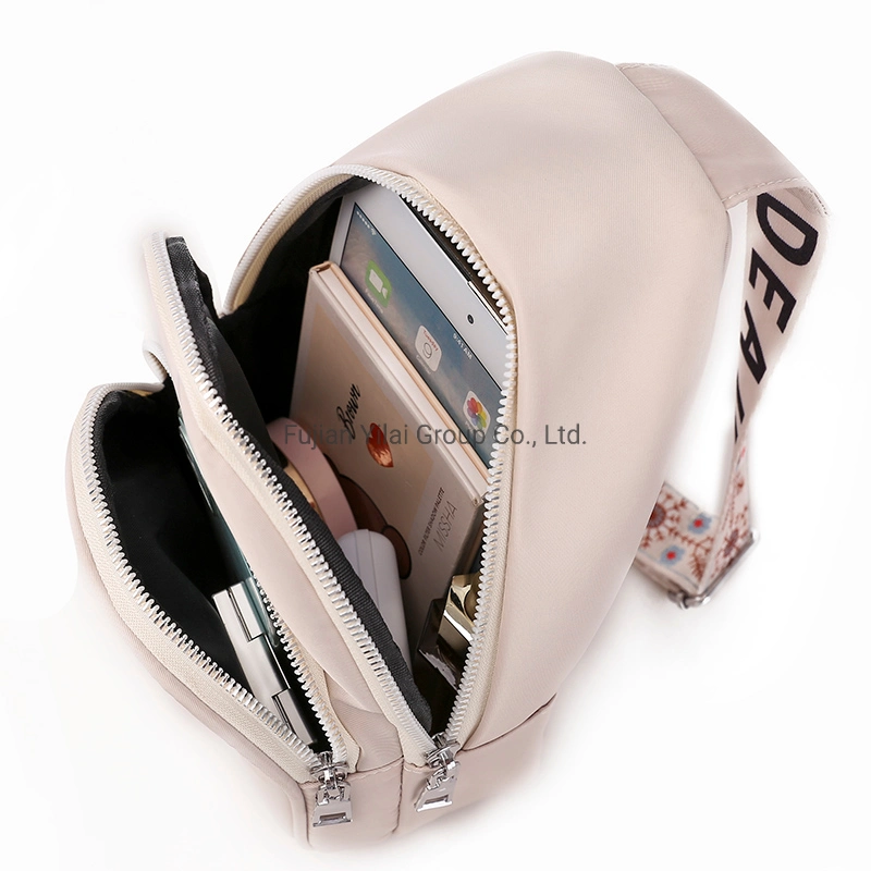 Gran capacidad casual femenino Messenger Bag bordado de flores de la Moda Mujer Oxford impermeable Bolsa pecho