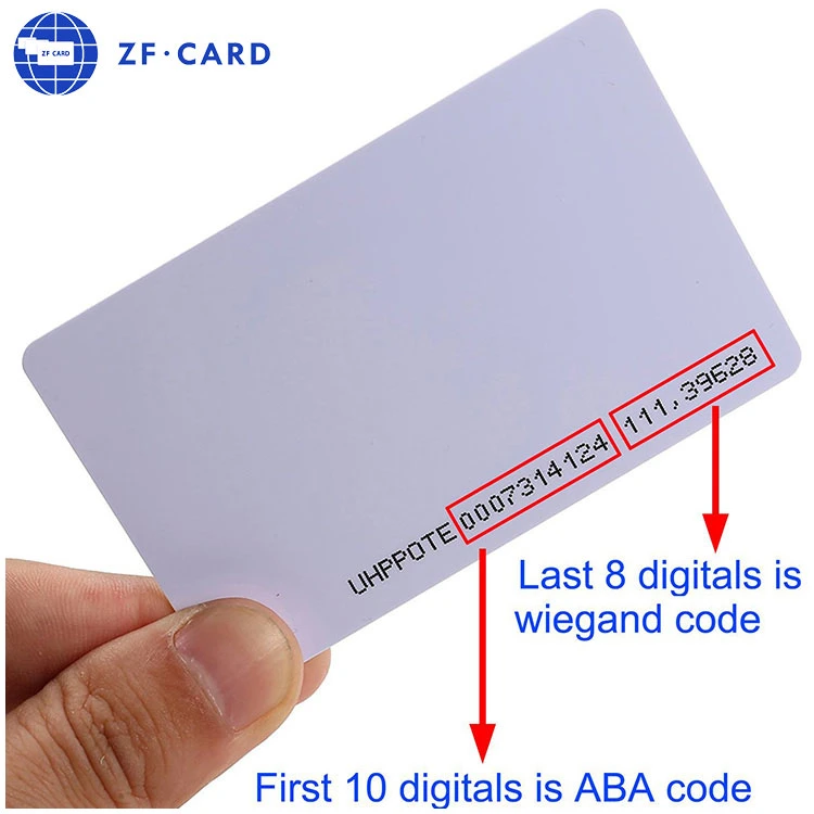 Double Sides Printable Instant Magnetic Stripe ID PVC Card with Sle4442 Chip
