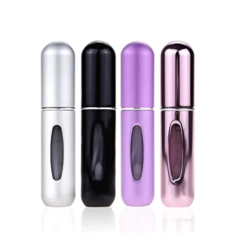 Portable Perfume Spray Bottle Atomizer Perfume Bottles 5ml Travel Size Refill Pump Case