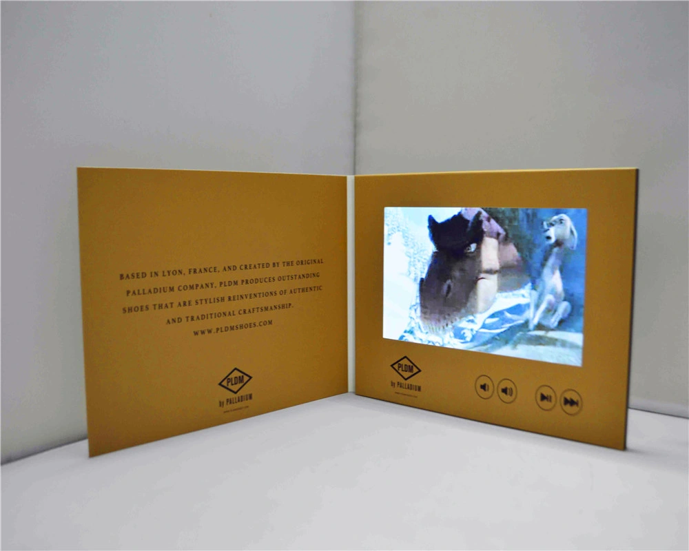 5.0inch LCD Screen Video Greeting Card for Advertising