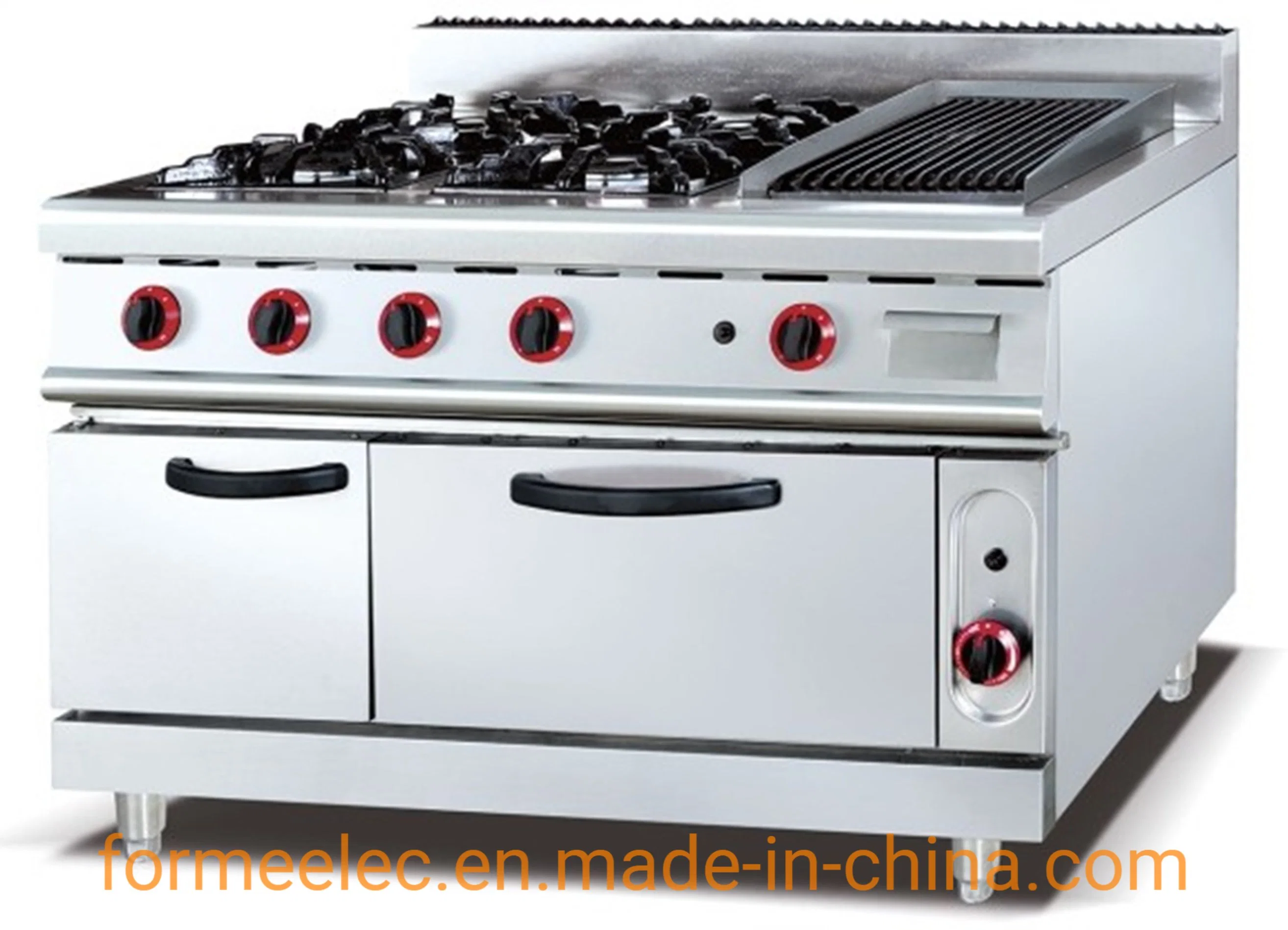 Equipamento de cozinha Forno combinado de gás 6 - gás de queimador com gás Forno