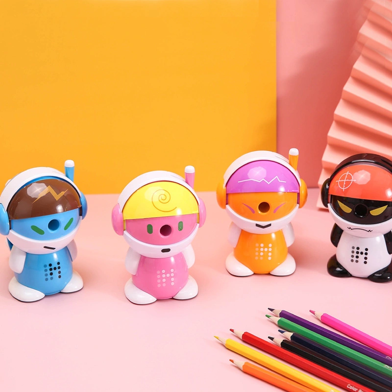 Cute Style School Stationery Hot Sale Cartoon Character Shape Children Pencil Sharpener