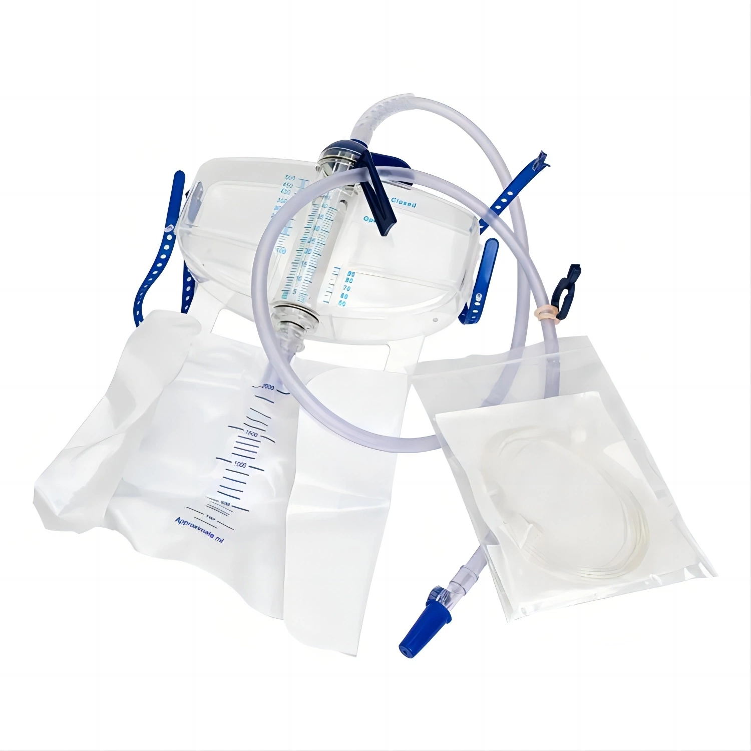 Medical Disposable PVC Urinary Drainage Bag Urine Meter 2600+500ml