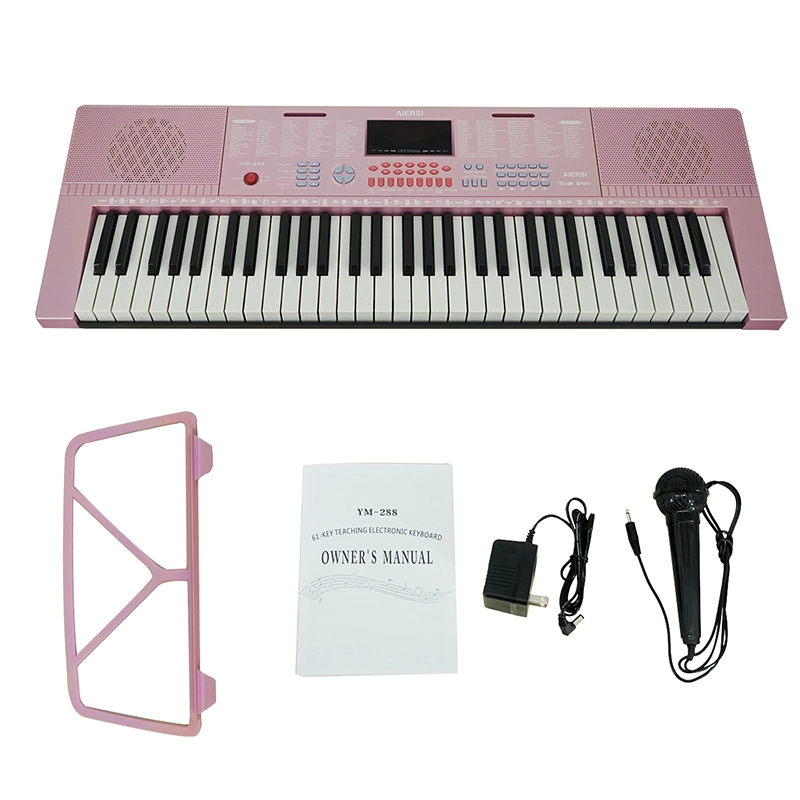 Custom Logo China Made 61 Keys Electronic Organ Synthesizer Keyboard Piano Musical Instruments