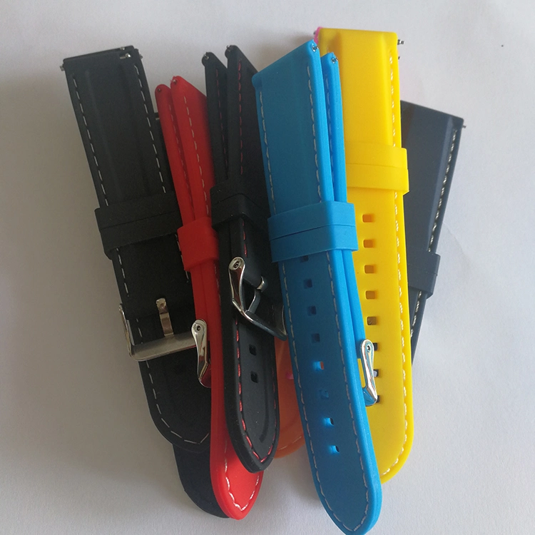 9 couleurs Bracelet en caoutchouc de silicone watch band bracelet Bracelet avec barre libre du ressort