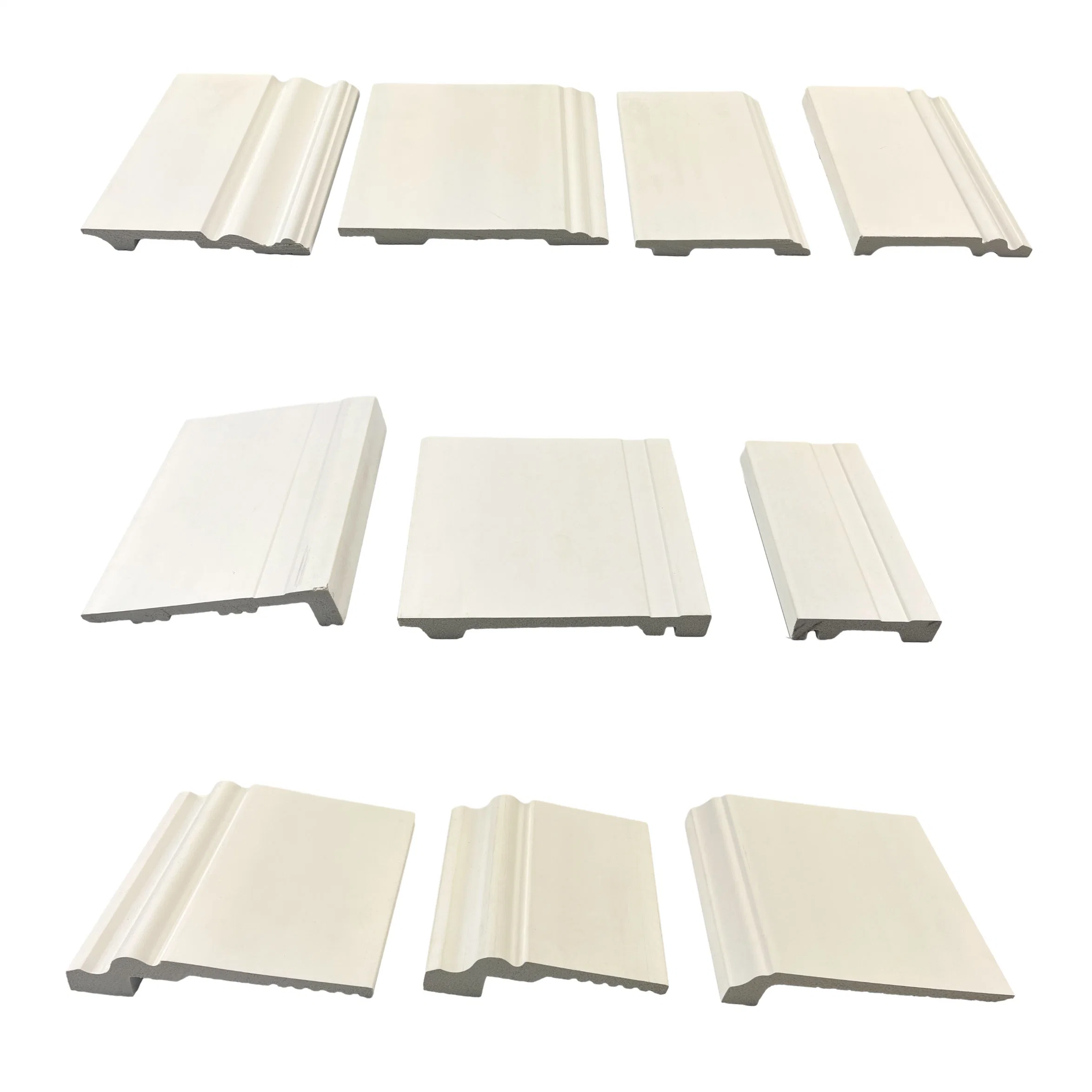 OEM Manufacture Sell Free Design 60mm 80mm 140mm Waterproof Decorative Polystyrene Baseboard White Plastic PS Skirting Board White PS Moulding Skirting