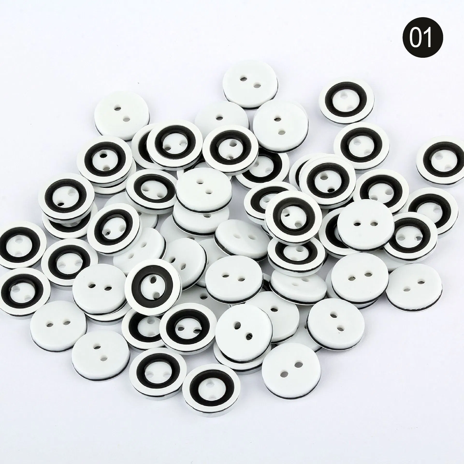 20L Resin Two-Hole Button From Stock Supply Two Hole Color Cartoon Children Button