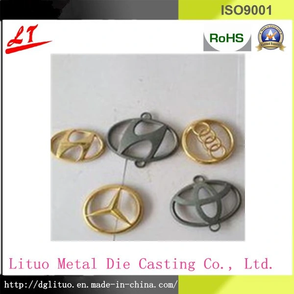 Zinc Alloy Die Casting Fashion Decoration Accessories with Golden Coating