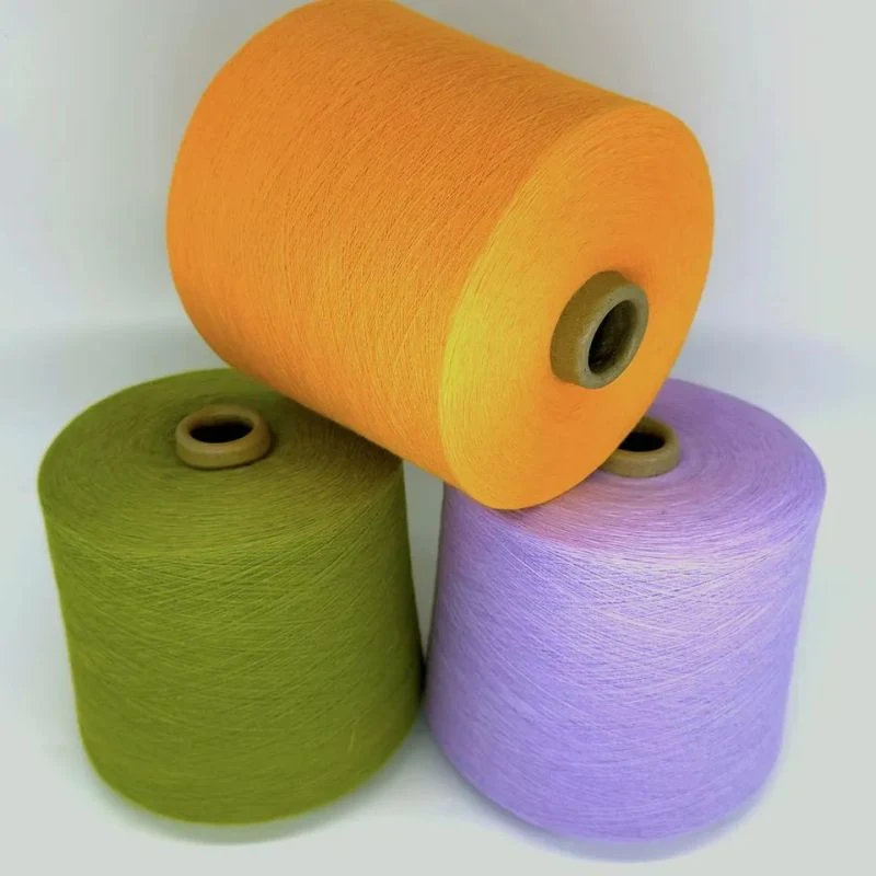 Cotton Yarn Combed Knitting Cotton Yarn Combed Carded Polyster DTY FDY Blended Sewing Thread Viscose Spandex Acrylic Nylon Milk Cotton Silk Metallic Cashmere