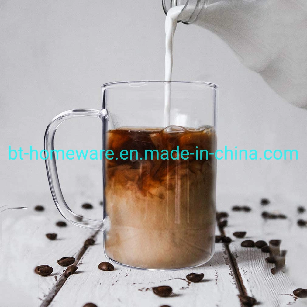 200ml/300ml/500ml High Borosilicate Glass Mug for Tea Coofe Beer Jucie Water