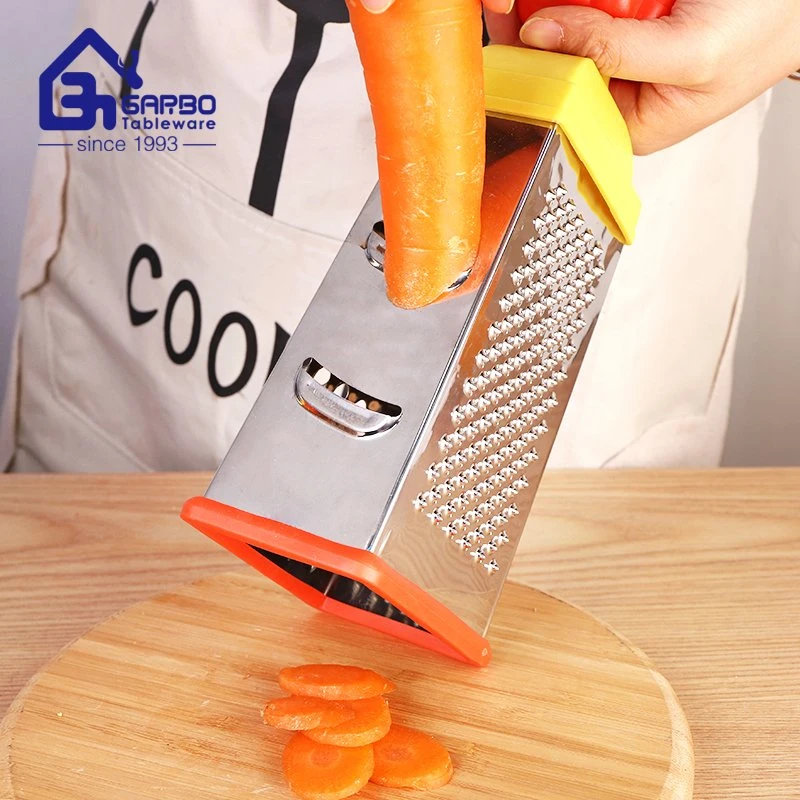 Multi-Functional 4 Sided Box Grater Cheaper Price Stock 410 Ss Stainless Steel Portable Fruit Carrot Cheese Grater