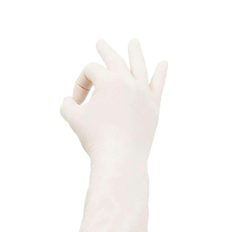 Medizinische Einweg-OP-Handschuhe aus sterilen Latex, puderfrei oder pulverförmig