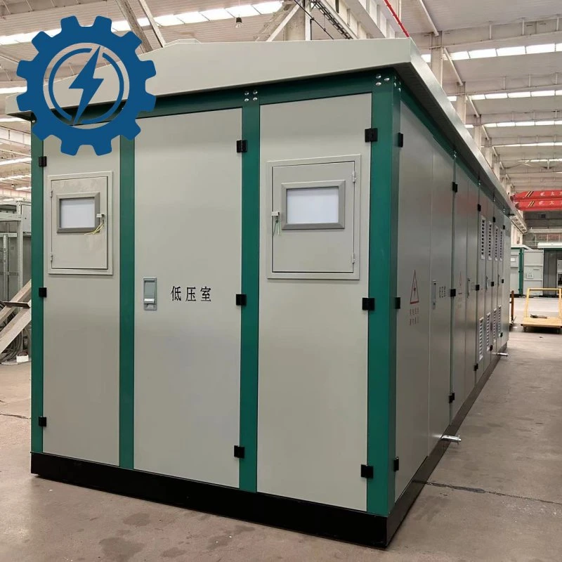 Chine Prix bon marché extérieur tôle d'acier Mobile Prefabricated Compact Box Saisissez sous-station