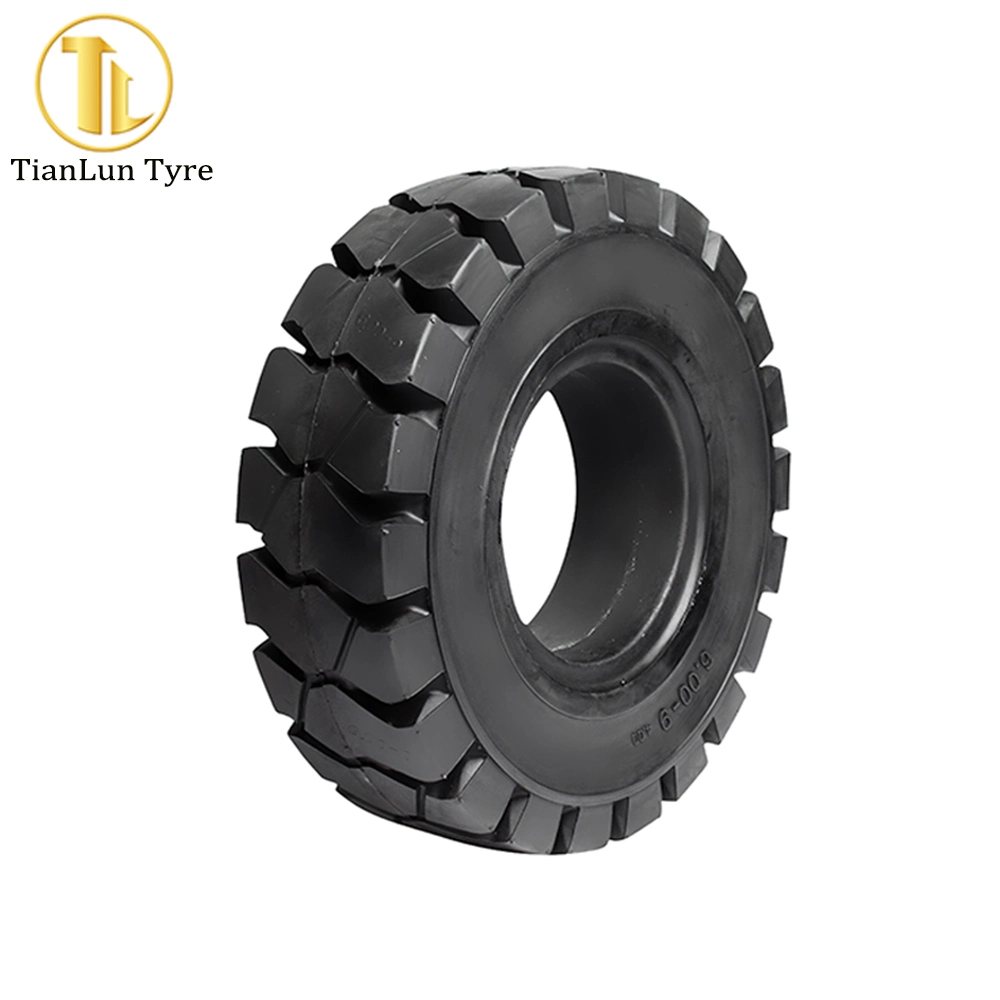 High Performance China Factory Forklift Tyre Solid Tire for Forklift Truck 500-8 600-9 6.50-10 700-12