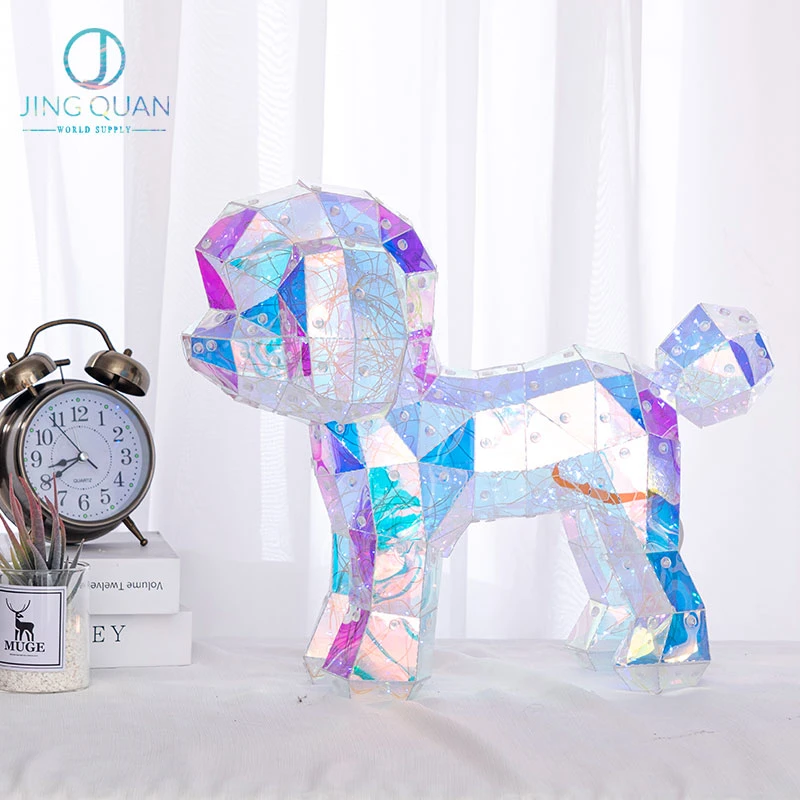 Iluminação LED Puppy 3D Color Motif para rapaz e rapariga Presentes de aniversário decoração festas de Natal