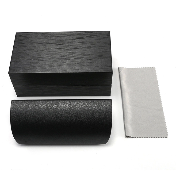 Custom Logo Brand Sunglasses Packaging Boxes Luxury Leather PU Eye Glasses Case