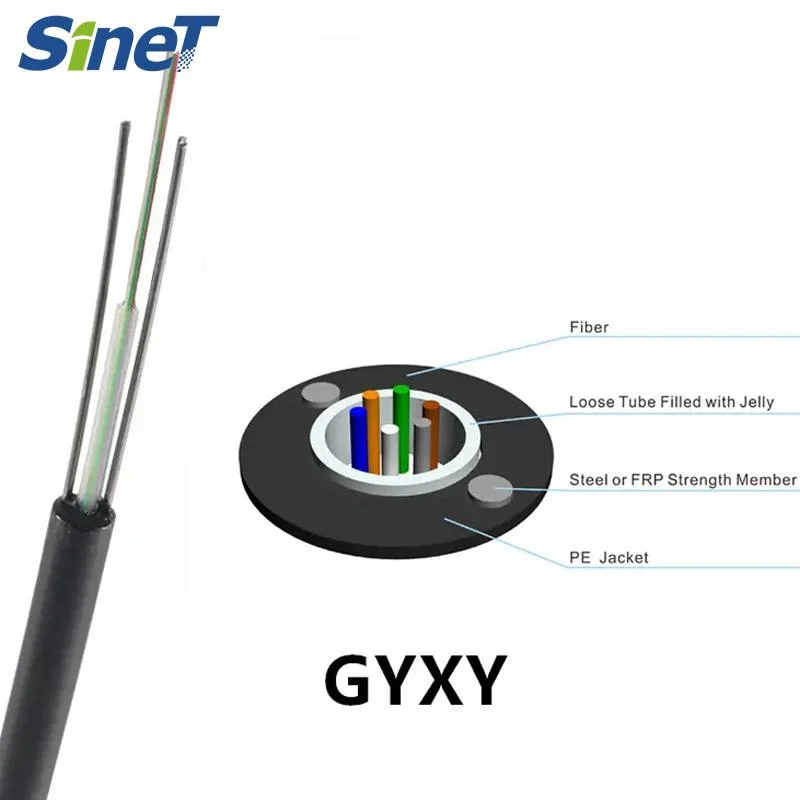 Factory Cheaper Price Unitube Non-Armored G652D 4 6 8 12 Core Outdoor Duct Fiber Optic Cable GYXY