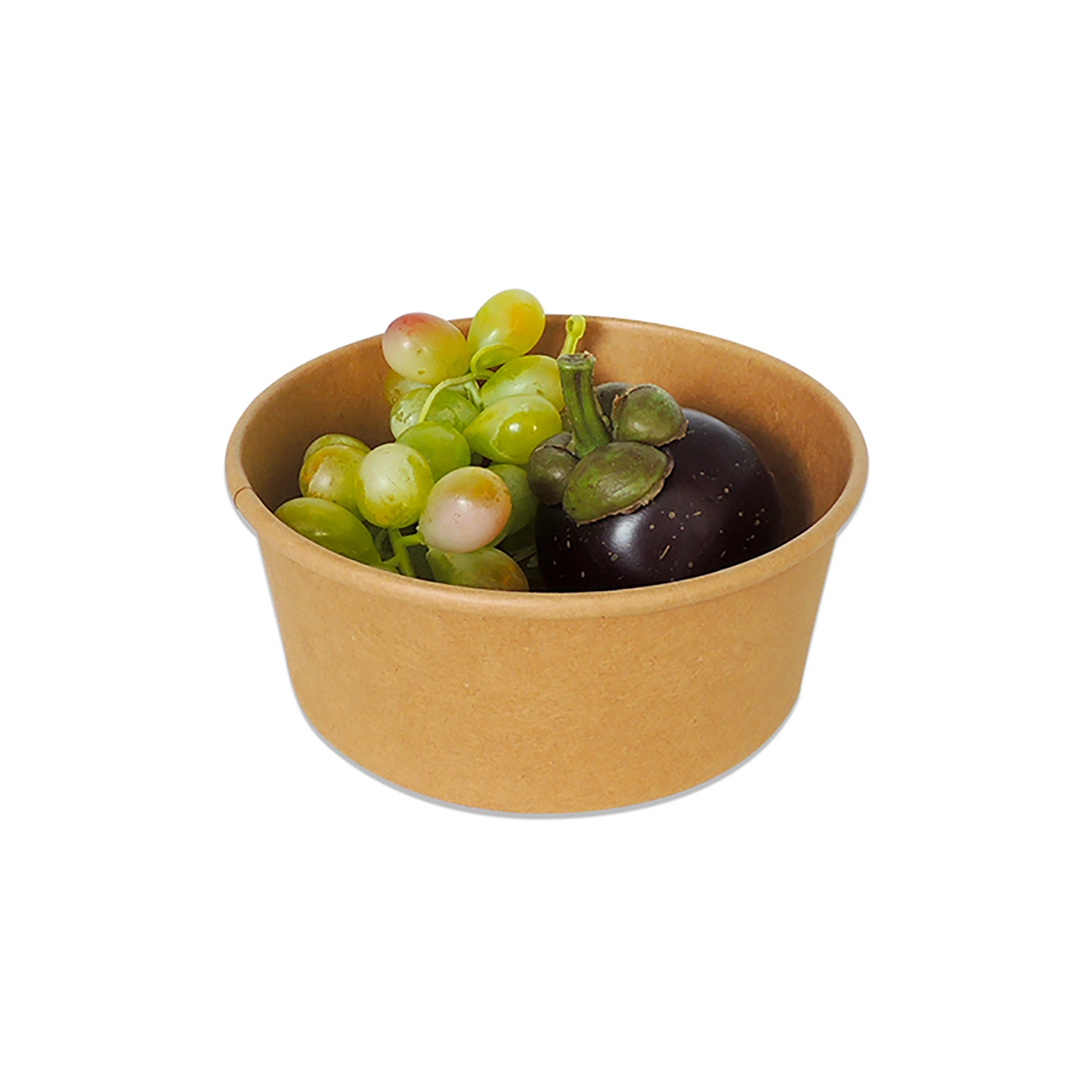 Disposable Printed Take Away Paper Salad Bowl with Plastic Lid