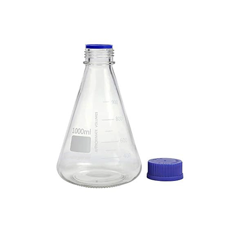 500ml Conical Shape Narrow Mouth Flask White Graduations Clear Borosilicate Glass Erlenmeyer Flask for Laboratory Chemistry