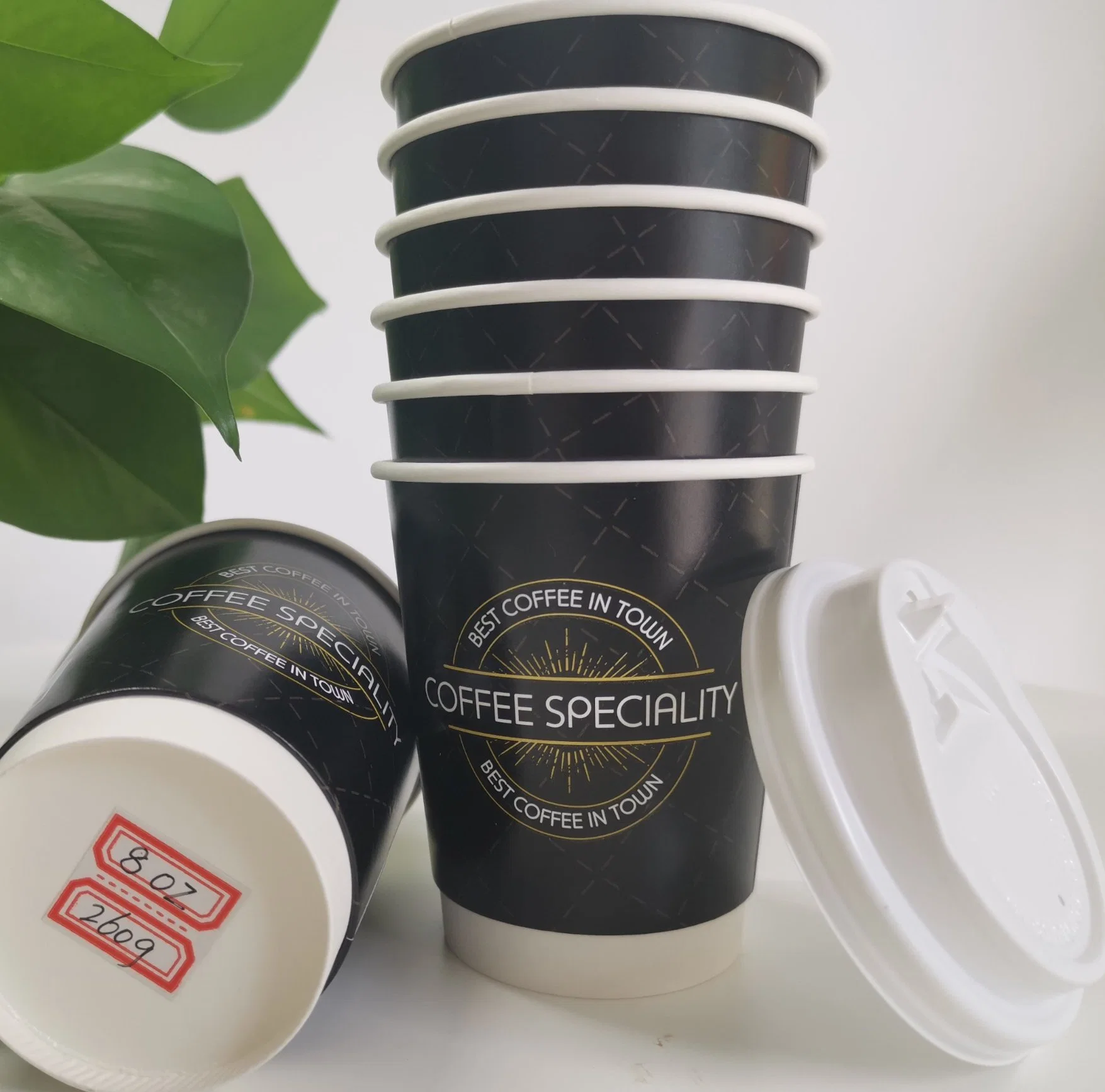 Factory Supply Good Quality 260g +18PE Double Wall 8 Ounce (oz) Disposable Paper Cup/Mug Coffee or Tea