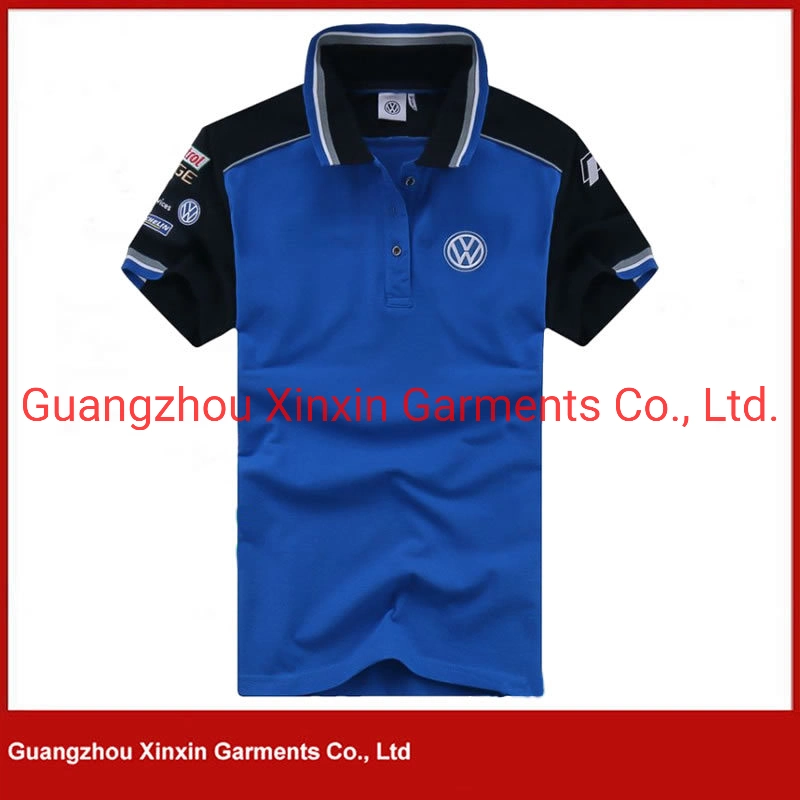 Casual Slim Fit Guangzhou Manufacturer Stripe Button Men&prime; S T Polo Shirt (P167)