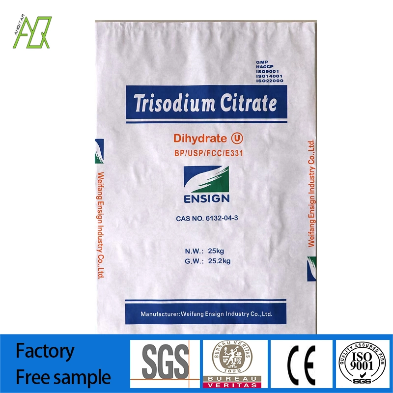 Best Selling Natural High Purity White Powder Lebensmittelzusatzstoffe Trisodium Citrat / Trisodium Citrat Dihydrat 98~100,5% CAS No. 6132-04-3