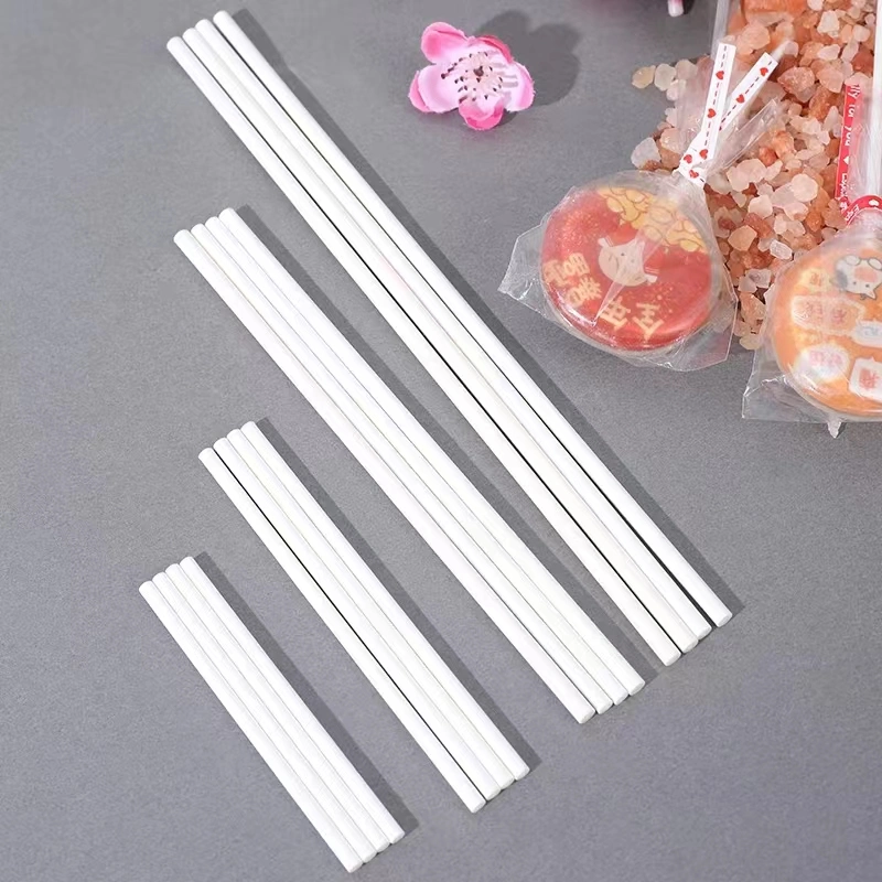 Großhandel bunte Lollipop Stick 15cm Papier Kuchen Pop Sticks Handwerk Papier