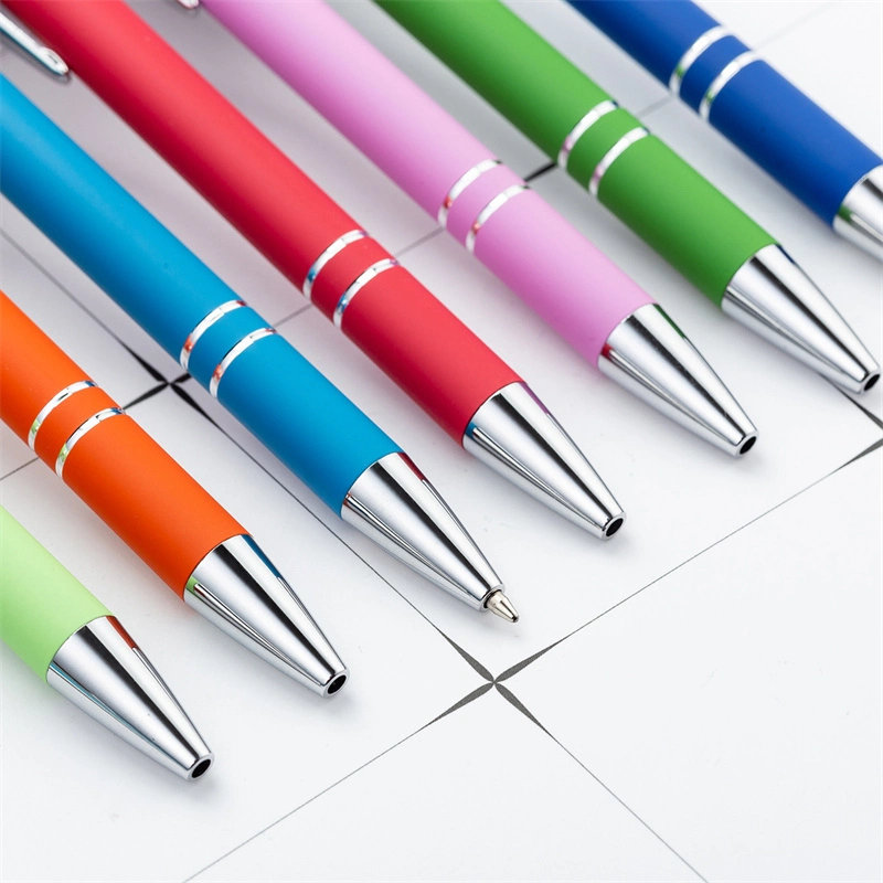 Personalized Gift Metal Ball Pen Press Aluminum Touch Screen Pen Printing Logo