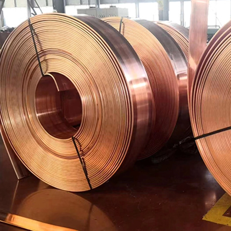 C1100 C1200 0.025 mm Thin Insulated Copper Brass Strips Coil