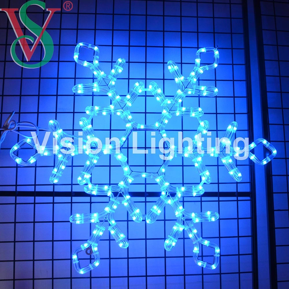 2D LED programable personalizada decoración Navidad LED DMX cuerda de la luz de los copos de nieve