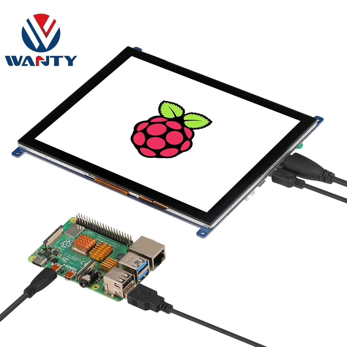 Raspberry Pi HDMI 8 pulgadas de 1024x768 GG C-panel táctil IPS LCD TFT pantalla Monitor LCD de pantalla táctil capacitiva