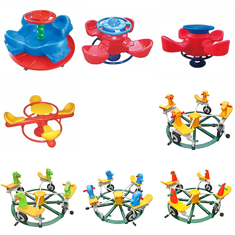 Qdzy004 Carousel Crianças Merry Go Round Garden Games Non Power Equipamento exterior