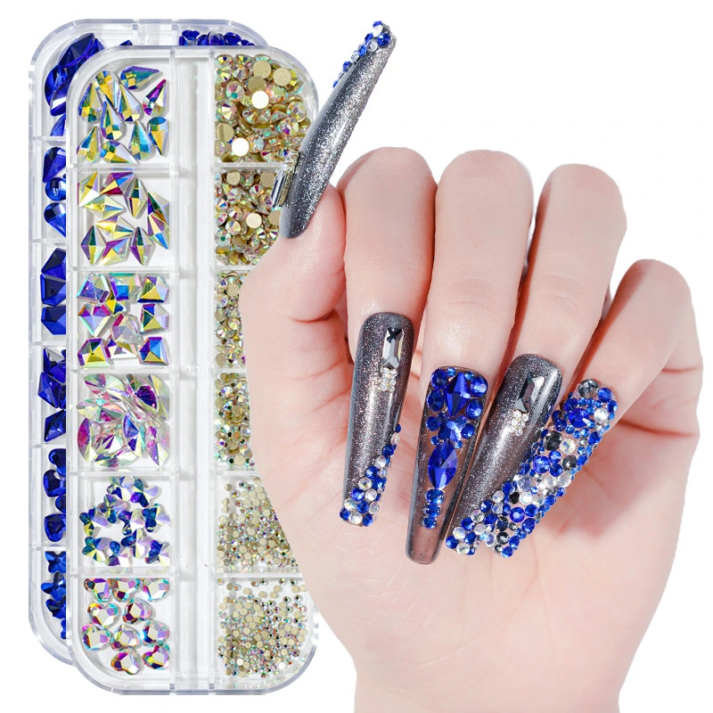 Nail Diamond Magic Alien flat flat Nail Diamond Glass bijoux en diamants