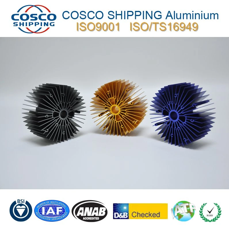 Cosco High Quality Customized Die Casting Aluminium Profiles Extruded Heat Sink