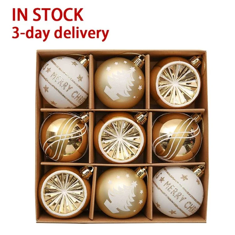 Xmas Decoration Glam Ornaments Kits Hand Print Bauble Fashion Christmas Tree Balls