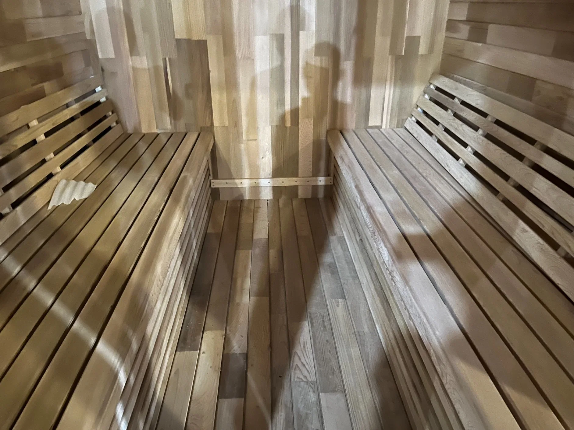 Custom-Made Cedar Square Sauna Room