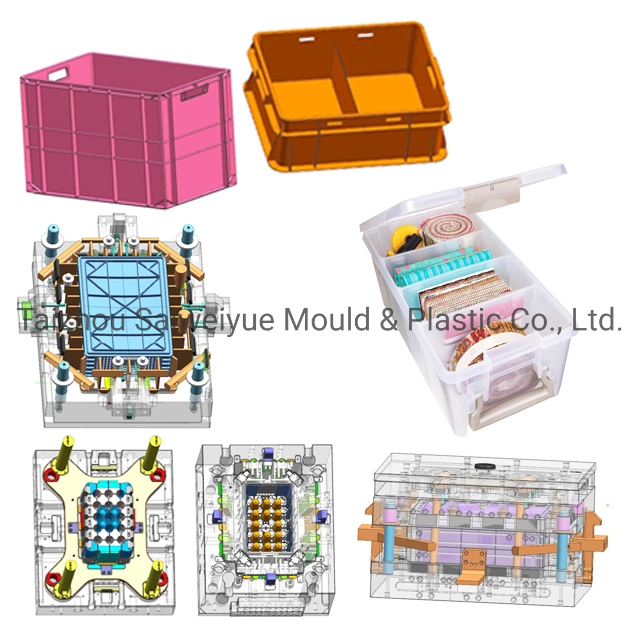 Boîte de rangement quotidienne en plastique pour moule d'injection de couvercle de boîtier de conteneur de bouton.