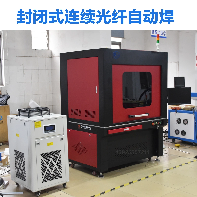 3000W 6 Axis Automatic Fiber Laser Welding Machine for Knife Seal Handle with Feeding Wires