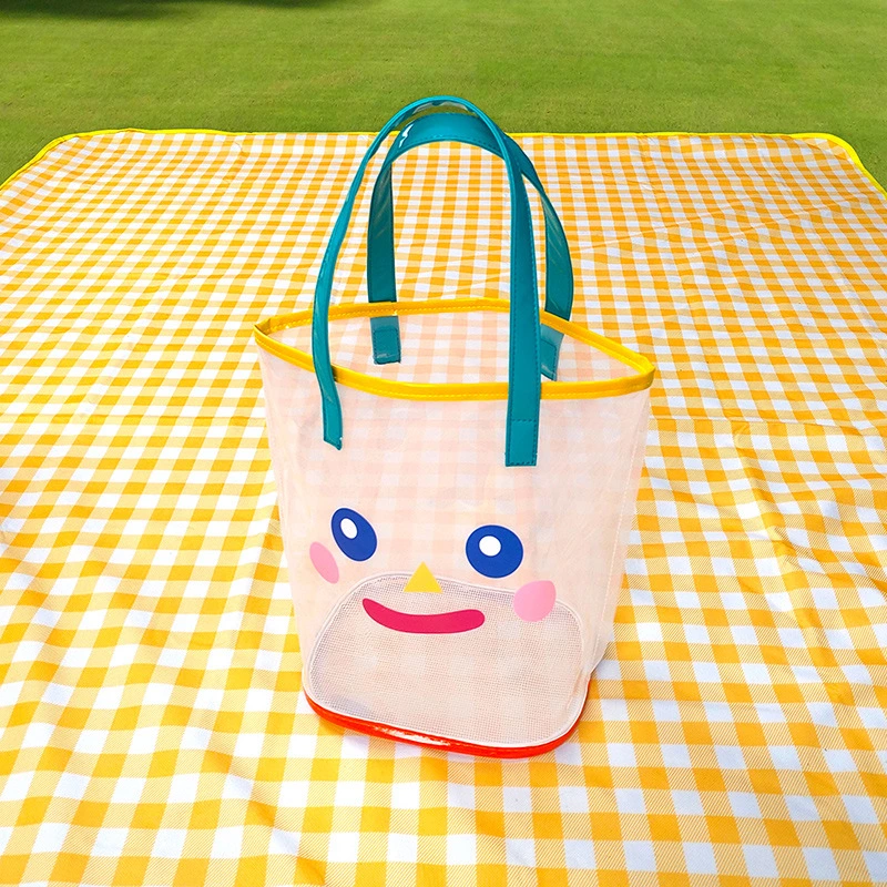 2021 New Transparent PVC Large Capacity Wash Bag Cartoon Holiday Swimming Beach Bag Jelly Bag