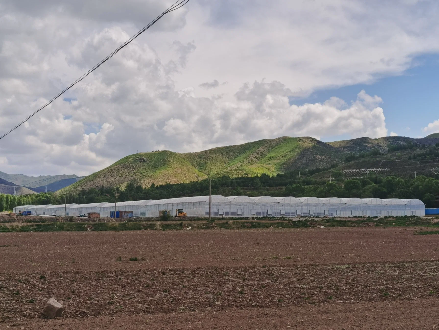 Многопролетная прочная ветроустойчивость Тип Plastic Tunnel Greenhouse